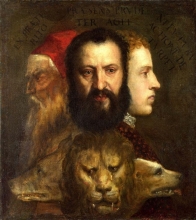 212/tiziano vecellio - allegory of time governed by prudence